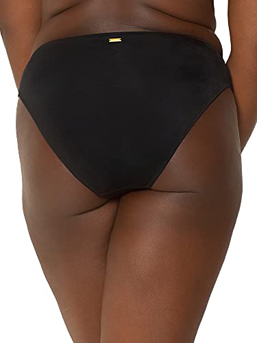 Smart & Sexy Womens Secret Side Ruched Bikini Swimsuit Bottoms, Black Hue, Medium Us #TOP4