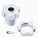 Hobbypark Aluminum 17mm Hex Hubs and Nuts (Splined) & Wheel Wrench for E-Revo/Revo 3.3 / E-Maxx/Summit/T-Maxx/Slayer Pro 4X4 RC Cars Trucks (Silver Hubs)