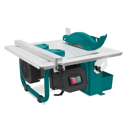 VONROC Coupe-Carreaux 600W – Table Inclinable 0–45° – Lame Diamant Ø180mm – Réservoir d’Eau – Guide Parallèle & Onglet – Scie Carrelage...