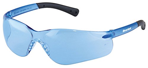 Crews BK313 Bearkat Safety Glasses Lt. Blue Frame w/Lt. Blue Lens, (12 Pair)