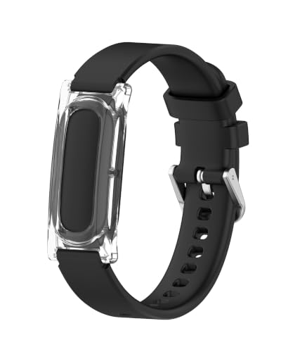 PRODELI For Google Fitbit Air �p �����o���h �P�[�X �����x���g �V���R���x���g�{ PC�P�[�X �J�o�[�i�u���b�N�j