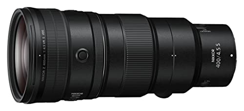 Nikon NIKKOR Z 400mm f/4.5 VR S, Teleobiettivo Mirrorless, S-Line, Portatile, Trattamento Nano Crystal Coat, TC Compatibile, nero [Nital V.I.P.: 6 anni di garanzia]