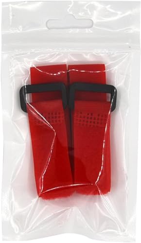 Image of 2pcs Rooster Noisy Free Anti-Hook Neckband Collar,Nylon Collar Crow Rooster Collar to Stop Prevent Crowing No,Rooster Supplies Rooster Neck Collar Supplies,Collars (Red)