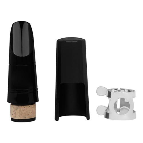 Kit de boquilla para saxofón para clarinete con ligadura y tapas, accesorios para instrumentos musicales para clarinete, fácil de usar