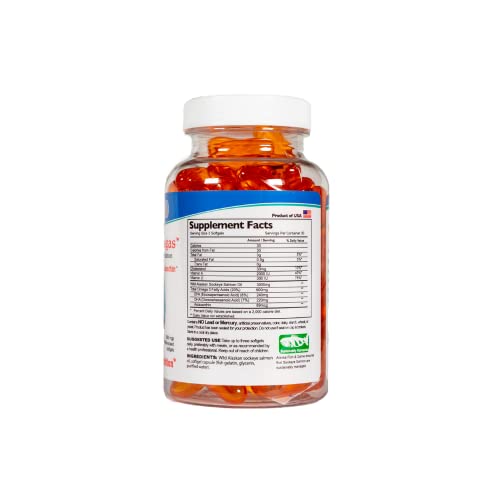 Potentsea Wild Alaskan Sockeye Omegas Fish Oil 90 Softgels And Sea Vegetables Amino Natural Supplement 90 Veg Caps - 180 Caps Total #TOP3