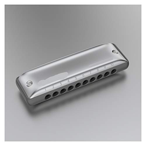 KIRANDIE Trou Rond de 10 Trous Diatonic Harmonica Aluminium Peigne Majeur Paddy Naturel réglage Mineur Harmonica (Color… - Les Beatles, Paul McCartney, John Lennon, RIngo Starr, George Harrison KIRANDIE Trou Rond de 10 Trous Diatonic Harmonica Aluminium Peigne Majeur Paddy Naturel réglage Mineur Harmonica (Color…