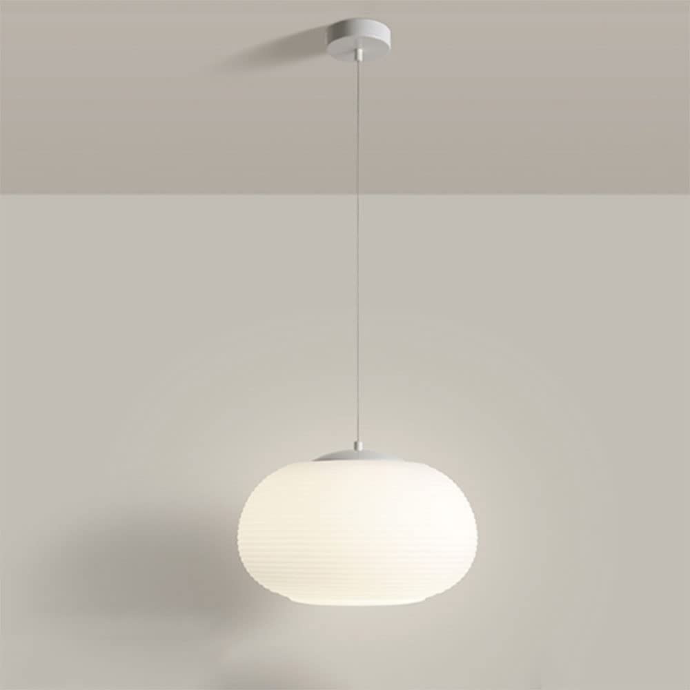 Lustre en verre design spirale avec suspension réglable de plafond