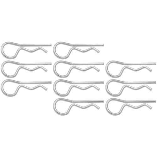 Works for Competition AC03T08 Silver Bent Body Clips 26.7mm Long 4.3mm Wire (10)