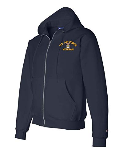 MilitaryBest U.S. Air Force Emblem Veteran Zippered Hoodie