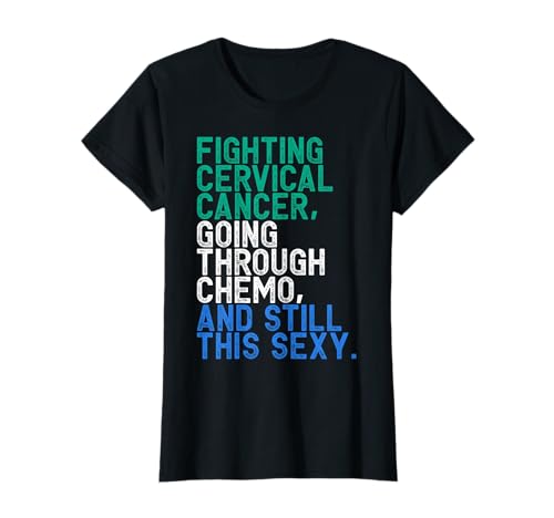 Divertido Paciente Quimioterapia Luchador Cáncer Cervical Inspirador Camiseta