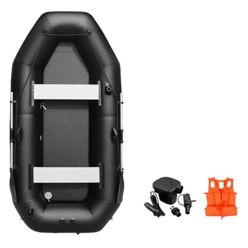 SJGEIDMインフレータブルカヤック エアボート フィッシング アウトドア 釣り用ゴムボート カヌー ゴムボート アウトドア 防災 避難用 1人乗りのゴムボート 積載重量230kg 漂流ボート PVC製 船外機取り付け可能 海 川 海水浴 川遊び 海釣り