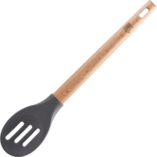 BERGNER BAKE LOVERS Küchenutensilien-Set - Silikonkopf - 1 Schneebesen + 1 Schlitzlöffel + 1 Bürste + 1 solider Löffel + 1 großer Spachtel + 1 Schaber