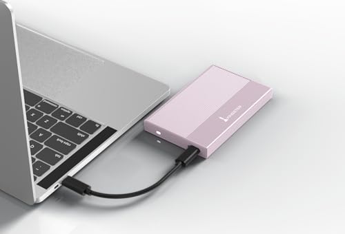 Image of KINGSTER 2.5 inch Ultra Slim 1TB Portable External Hard Drive HDD-USB 3.0 for PC, Mac, Laptop Portable Hard Disk Drive (Pink, 2 TB)