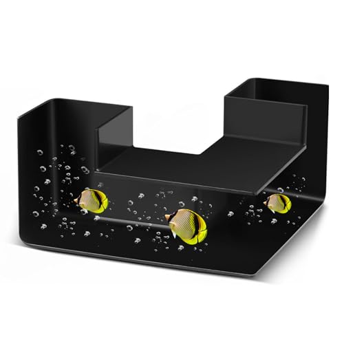 UOSIWYA Grotte Aquarium, Tunnel D'aquarium Souterrain 12,5 cm Décoration Aquarium Cachette de Crevettes Accessoire Décoration pour Petites Crevettes Poissons...