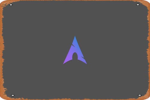 AOCMRJF Arch Linux 4K, HD-Computer, 4K-Hintergrundbilder, Bilder, Hintergründe, Fotos und Bilder, Poster, Metall-Blechschild, Vintage-Stil, Wanddekoration, Kaffee- und Bar-Dekoration, Größe 20,3 x