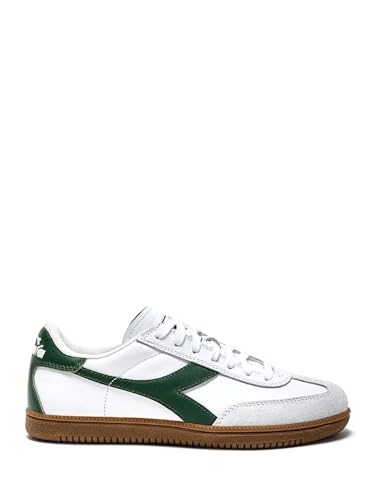 Baskets Diadora Trainer 181246 confortables en cuir blanc homme