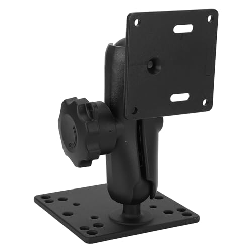 VGEBY 1.5 Inch Heavy Duty Fish Finder Tablet Mount with Anti Theft Feature, Dual Socket Arm, Marine Grade Aluminum for Various Devices
