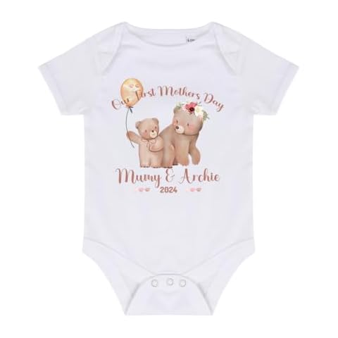 Personalised BabyGrow for First Mother's Day Cover