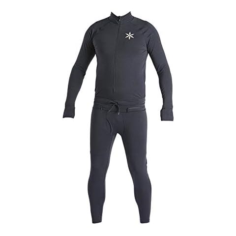 AIRBLASTER Men's Standard Hoodless Ninja Suit Outdoor One Piece Base Layer, BLACK, Extra Large (ABMNJ3_007-BLK-XL) Cover
