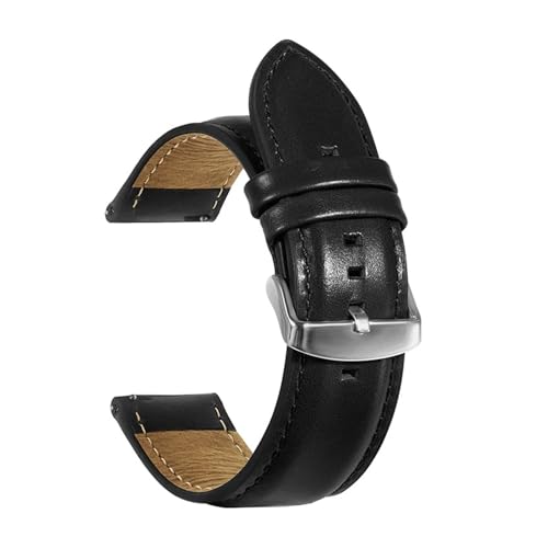 SiChouwz 18mm 20mm 22mm 24mm 26mm ���B���e�[�W�{�v�X�g���b�v ���v���v�o���h �N�C�b�N�����[�X�u���X���b�g(Black,20mm)