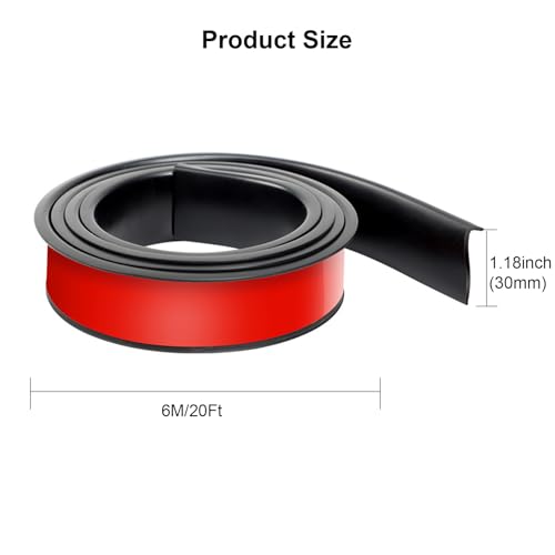 20Ft Car Wheel Arch Trim, Fender Flares Arches Wing Expander Car Wheel Eyebrow Anti-Collision Strip for Pickup SUV Fender Flare Edge Trim (3CM)