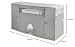 Rayen 6175 Cubre tendedero con Calefactor, Tejido Non Woven, Gris, 105-180x56x106 cm
