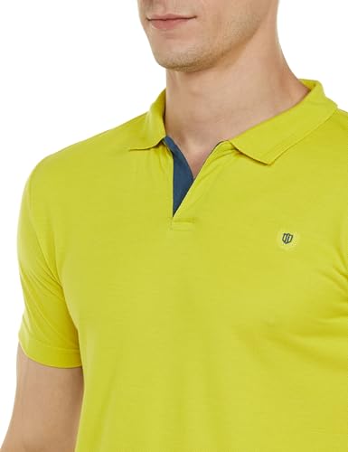 Image of Duke Stardust Men Half Sleeve Polo Neck Cotton T-Shirt (LF5400 Leaf Green L)