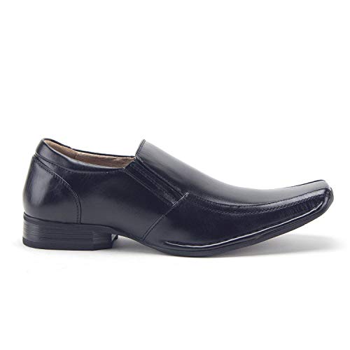 Men's 99374 Slip On Square Toe Classic Loafers Dress Shoes2