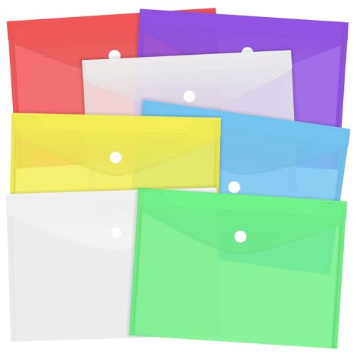 14er Set Dokumententasche,Dokumentenmappe A5 mit Knopf Wasserdichte