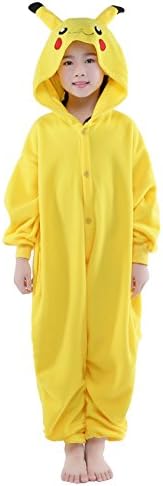Unisex Children Pikachu Onesies Halloween Cosplay Costume