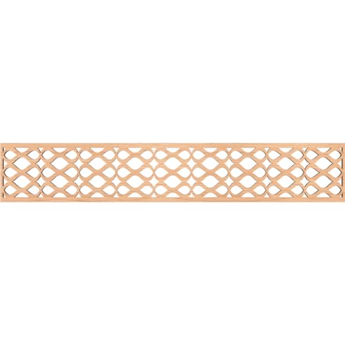 46 5/8"W x 8"H x 3/8"T Somerset Fretwork Moulding, Hickory