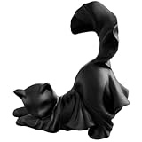 Photo Gallery ghost cat 5.1 statua di gatto in resina luminosa carina decorazioni di halloween kitty spooky per arredamento da giardino da casa interno, nero Photo Gallery ghost cat 5.1 statua di gatto in resina luminosa carina decorazioni di halloween kitty spooky per arredamento da giardino da casa interno, nero