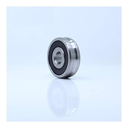 Outer Ring with U-Groove Bearing 8x22x7mm Wire Cable Pulley Bearing Walking Heavy Pulley Crane U Groove Wheel Bearings 10PCS(082207U2.5 1)
