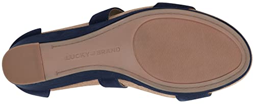 Lucky Brand Women's Kenadee Wedge Sandal, Peacoat, 10 M Us #TOP4