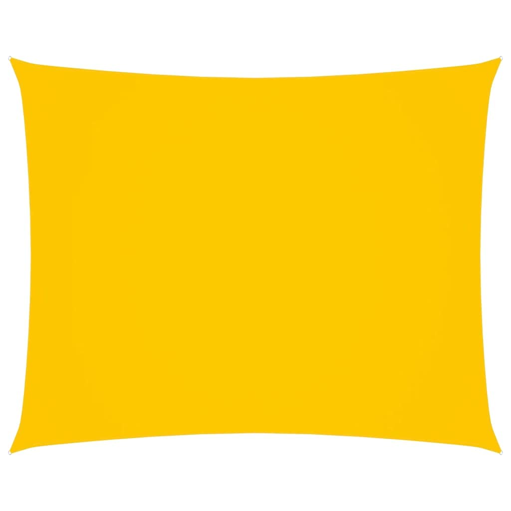 Voile d'ombrage rectangulaire jaune 2,5x4,5m en tissu Oxford anti-UV