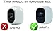 3 x Silicone Skins with sunroof Compatible with Arlo Pro & Arlo Pro 2 Smart Security - 100% Wire-Free Cameras - by Wasserstein (with Sunroof) (Brown)