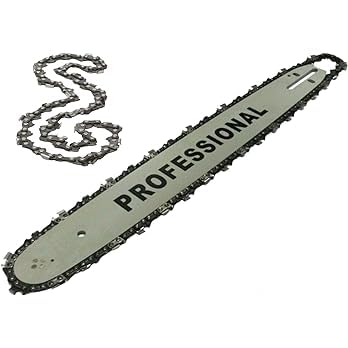 Lama e Barra Per Motosega da 50 cm 20 Pollici 76 Maglie Ricambio più Catena e Seconda Catena in Omaggio Per Motoseghe Scoppio 45 CC 52 CC Set Ricambio Motosega Barra Guida