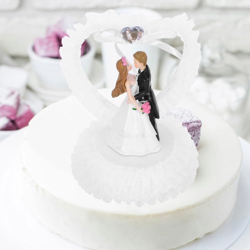 Homoyoyo Bolos De Casamento Toppers Noiva E Noivo Estatueta Bolos Toppers Resina Casal Estátua Decor
