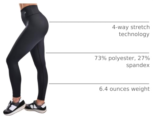 CompressionZ Women's Compression Leggings, High Waisted Soft Stretchy Pants
