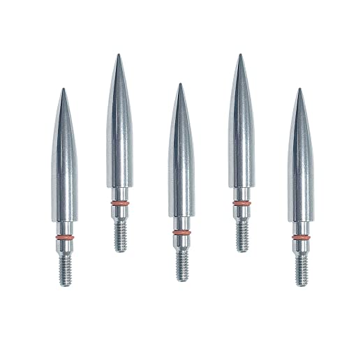Image of 100 /125 /150 /200 /300 Grains Archery Field Points Practice Field Tips, Archery Target Practice Hunting Arrow Tip for Recurve, Compound Bow Crossbow, Stainless Steel Screw in Broadheads