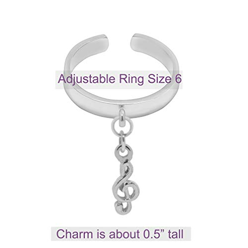 Image of Spinningdaisy Dangling Mighty Tiny Charm Adjustable Ring