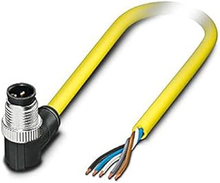 PHOENIX CONTACT SAC-5P-MR/10.0-542 SCO BK - Cable para sensor y actuador (5 pines, 10 m, 111.200 g), color amarillo