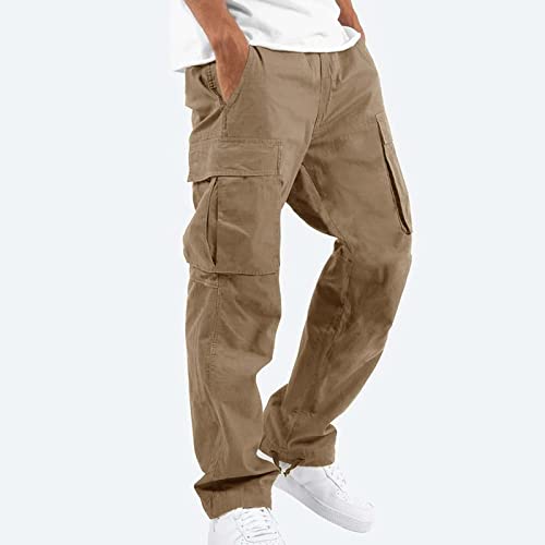 Mencomfy Cargo Pants Lightweight Outdoor Hiking Tactical Pants Palcomfy Elastic Waist Wide Leg Joggers with Pockets4