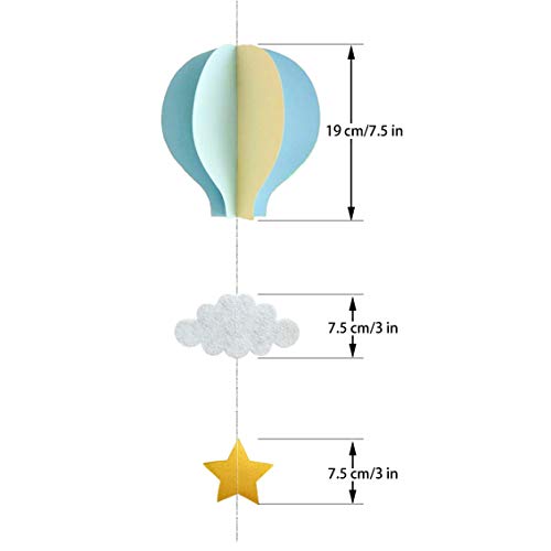 8 Pcs Large Size Hot Air Balloon 3D Paper Garland Hanging Decorations For Wedding Baby Shower Birthday Party Decorations By Azowa #TOP1