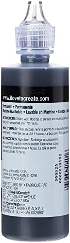 I Love To Create 41401 Tulip Dimensional Fabric Paint, Black, 118 ml (Pack of 1)