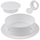 Tapa de ventilación, tapa de ventilación de aire acondicionado redonda decorativa de 100 mm/4 pulgadas, fácil instalación multiusos para ocultar conductos de aire acondicionado y tuberías de agua