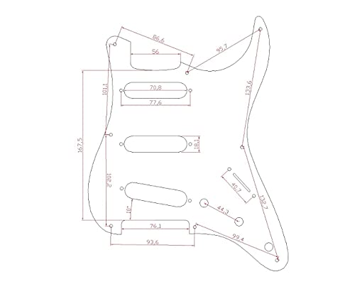 KAISH 8 Hole Metal Aluminum Anodized Vintage Style ST/Strat SSS Pickguard Guitar Pick Guard Scratch Plate for USA/Mexico Stratocaster/Strat Gold - Image 2