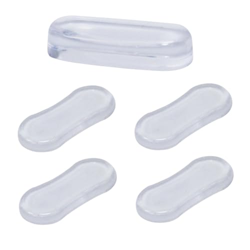 OUNONA 5Pcs Self Adhesive Toilet Cover Pads Silent Silicone PU Cushion for Toilet Lid Transparent Buffer Pads for Home Hotel and Bathroom Use Durable and Easy to Install