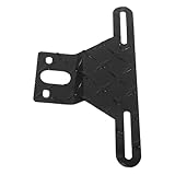 MUCKLILY Marco de Metálico Negro con Tornillos Soporte Trasero Resistente Intemperie para Remolques y Vehículos Todoterreno Marco Decorativo con Protector para Accesorios Offroad