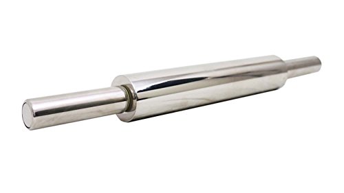 EquipmentBlvd All Stainless Steel Professional Weight Rolling Pin 18-1/4